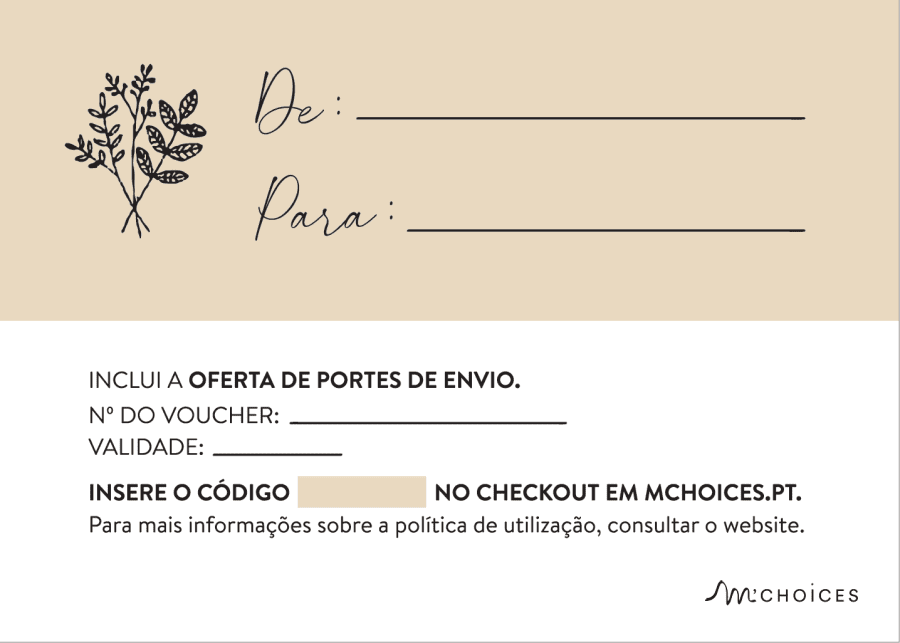 Voucher Presente M'Choices