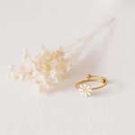 Anel em Aço Dourado Margarida