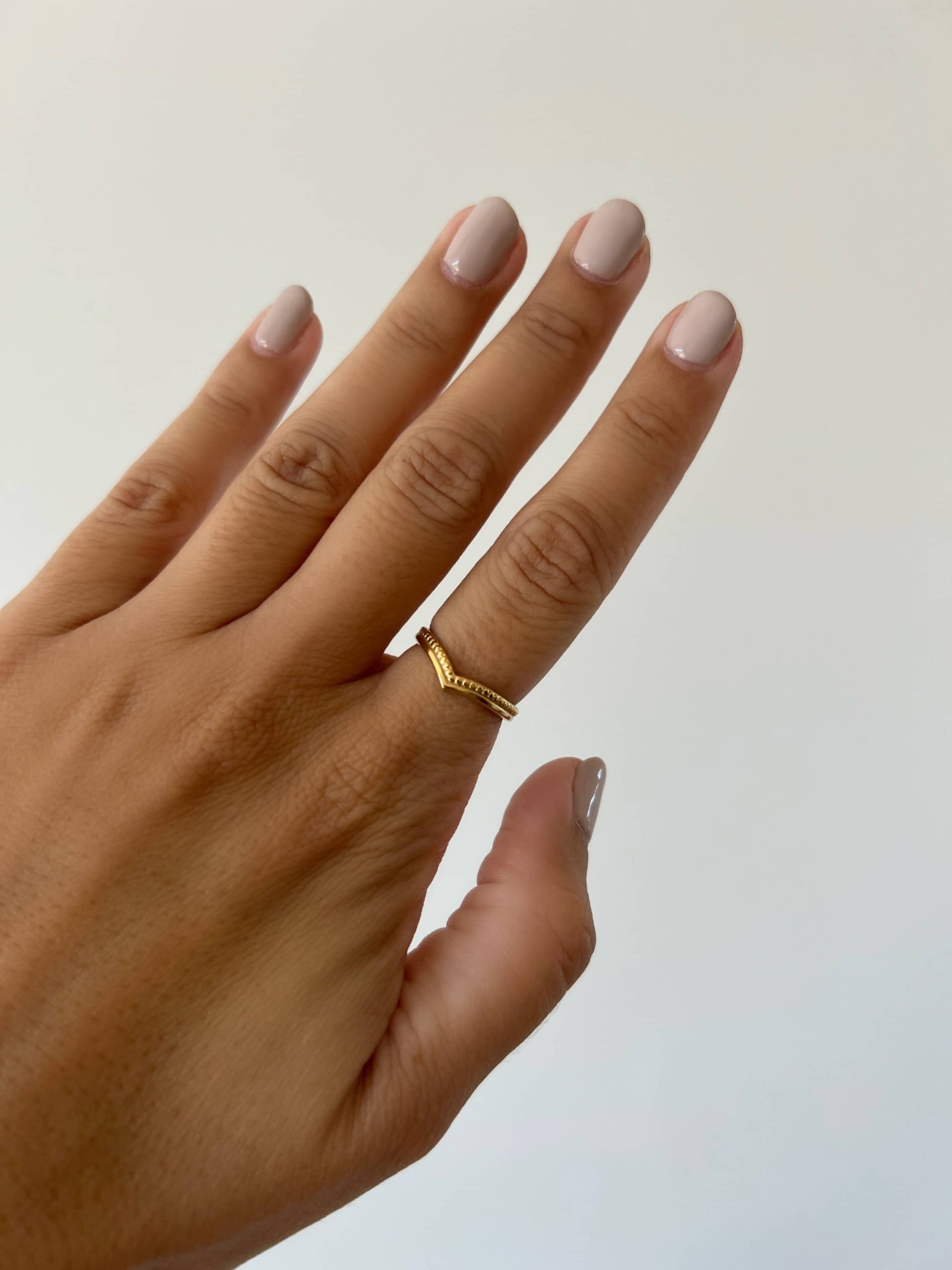Anel em Aço Dourado Cleópatra