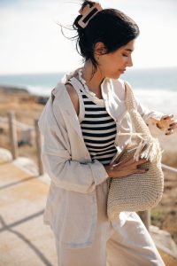 Camisa e Calças de Linho e Algodão