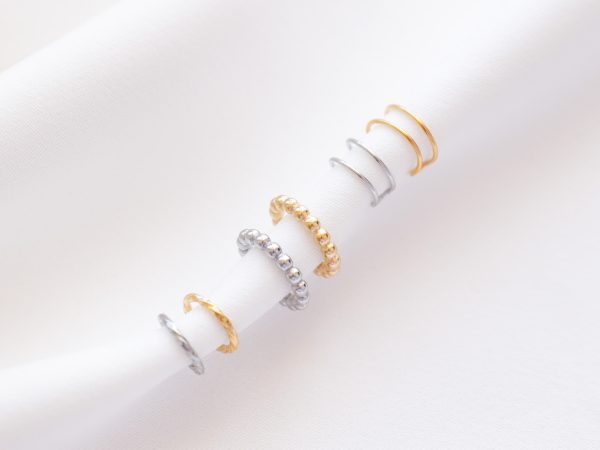 Ear Cuffs em Aço Inoxidável