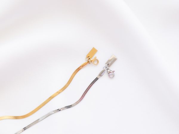 Pulseiras em Aço Dourada ou Prateada para o Pulso