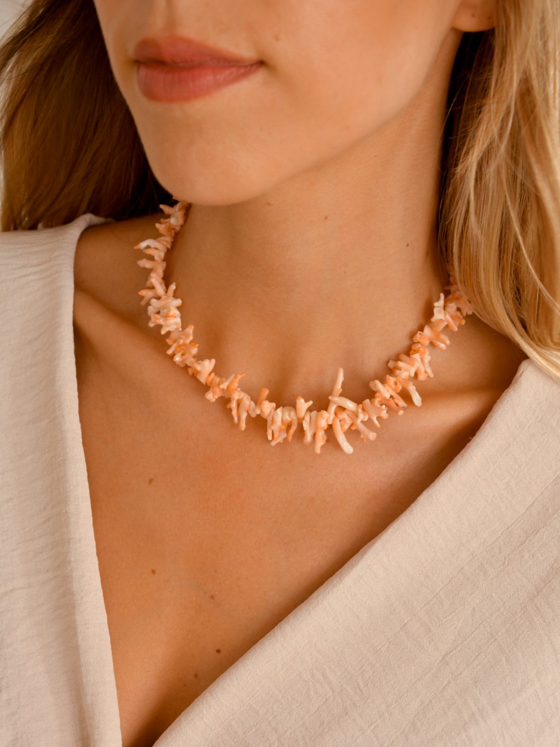 Colar de Coral Salmão